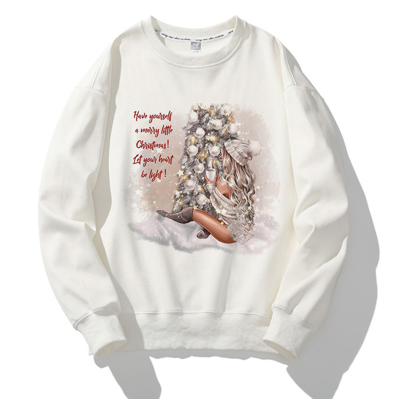 Merry Christmas O-Neck White Sweater I
