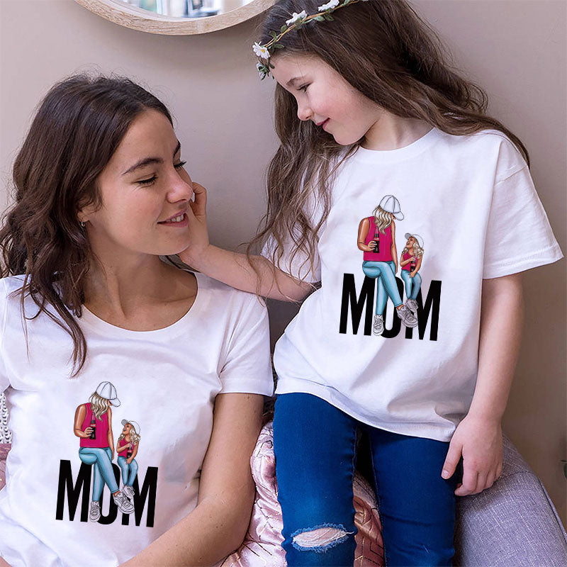 Mommy Daughter Matching Tee Q