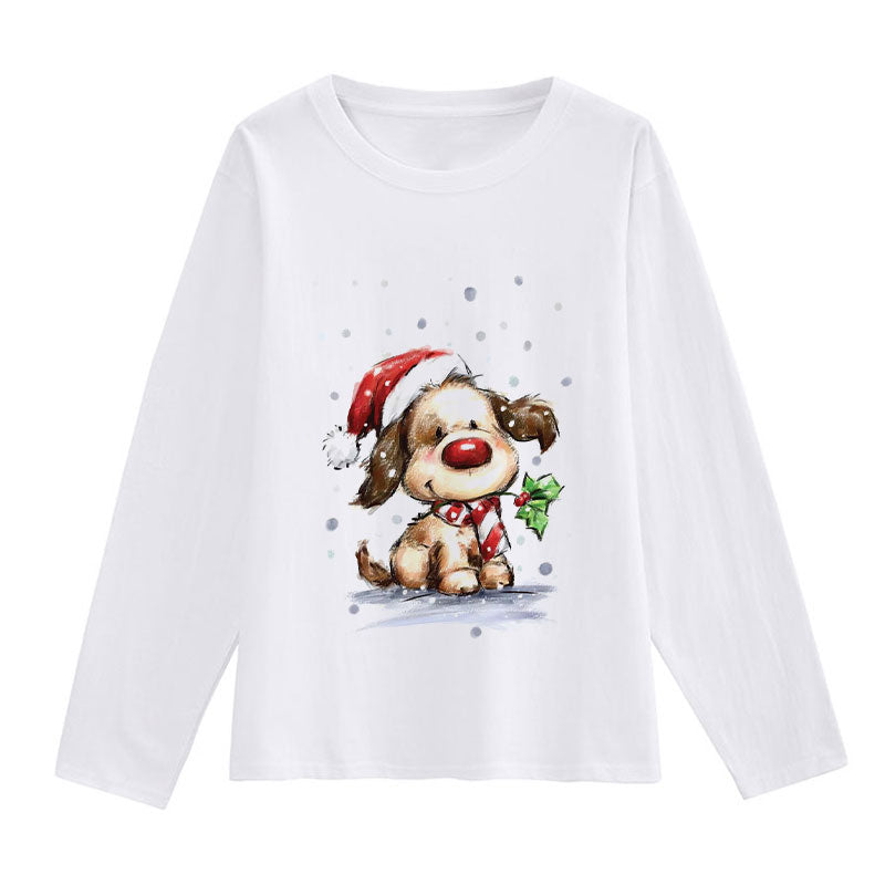 Hello Christmas Women White T-Shirt Y