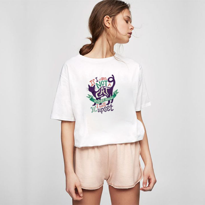 If I Am Not A Cat Cotton Tee