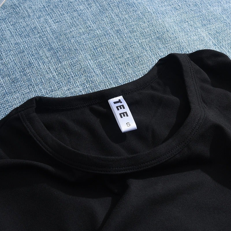 Fashion Ladies Black Tee E