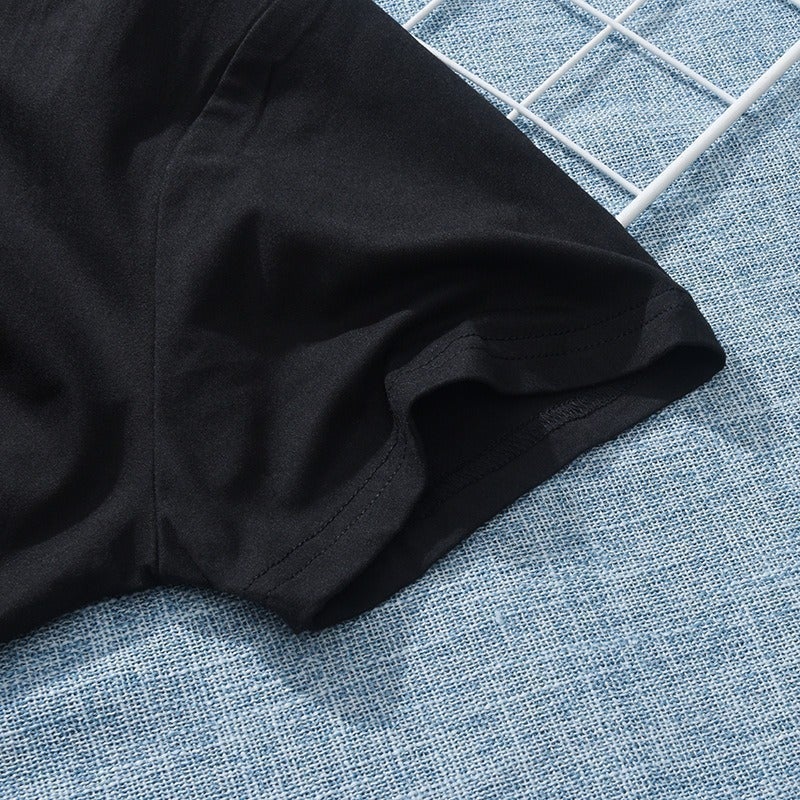 Fashion Ladies Black Tee D