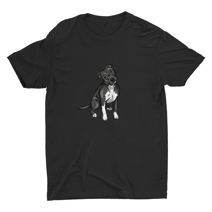Cute Pitbull Dog Cotton Tee
