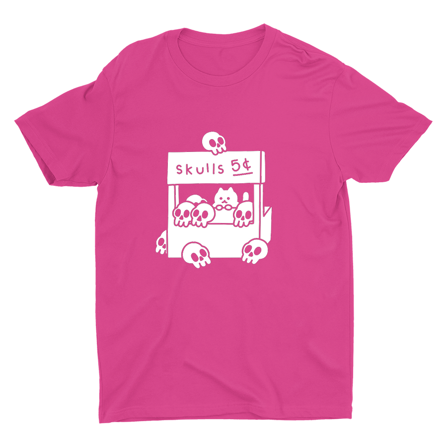 Cute Skulls Printed Cotton Tee