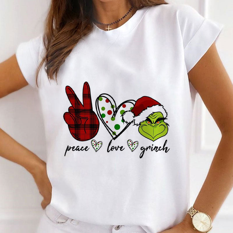 HELLO 2021 Christmas Women White T-Shirt X