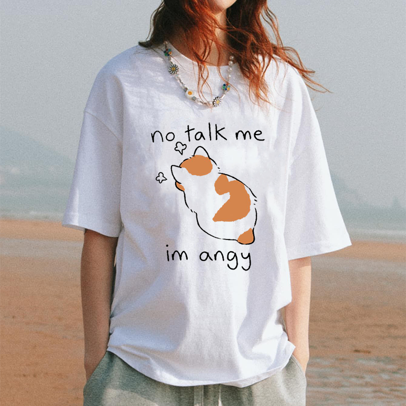 NO Talk Me Printed T-shirt