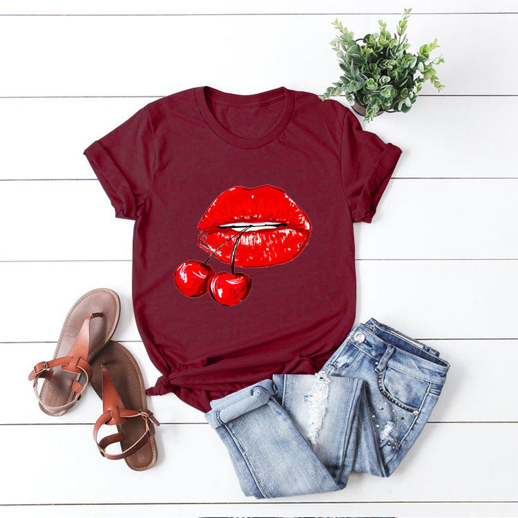 Fashion Multicolor Print T-Shirt M