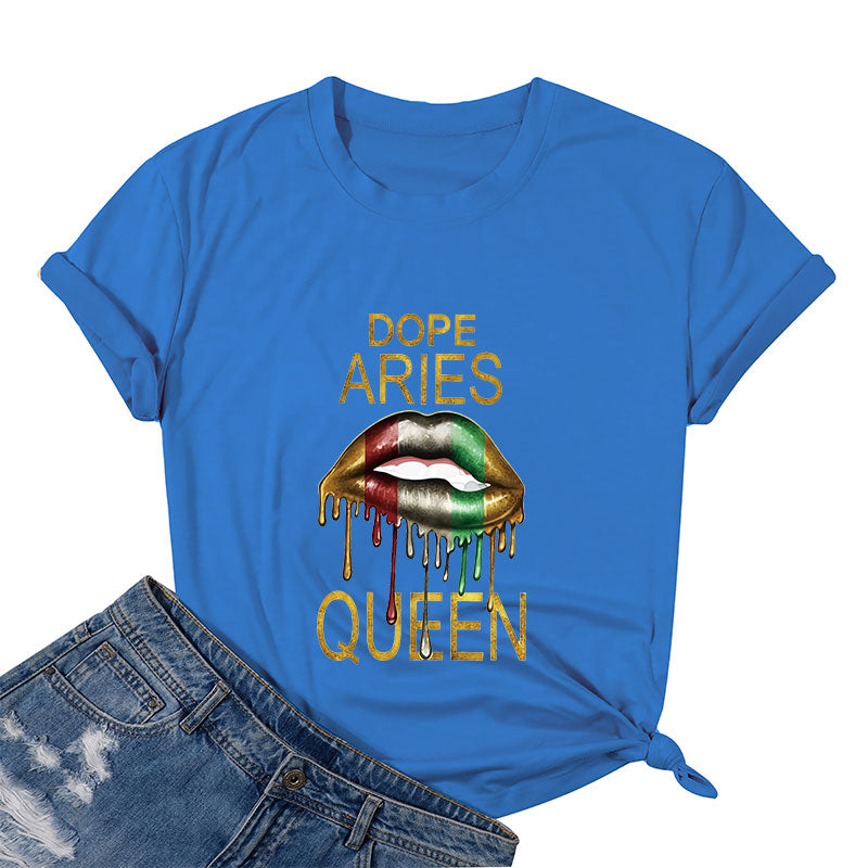 Dope Aries Queen Cotton Tee
