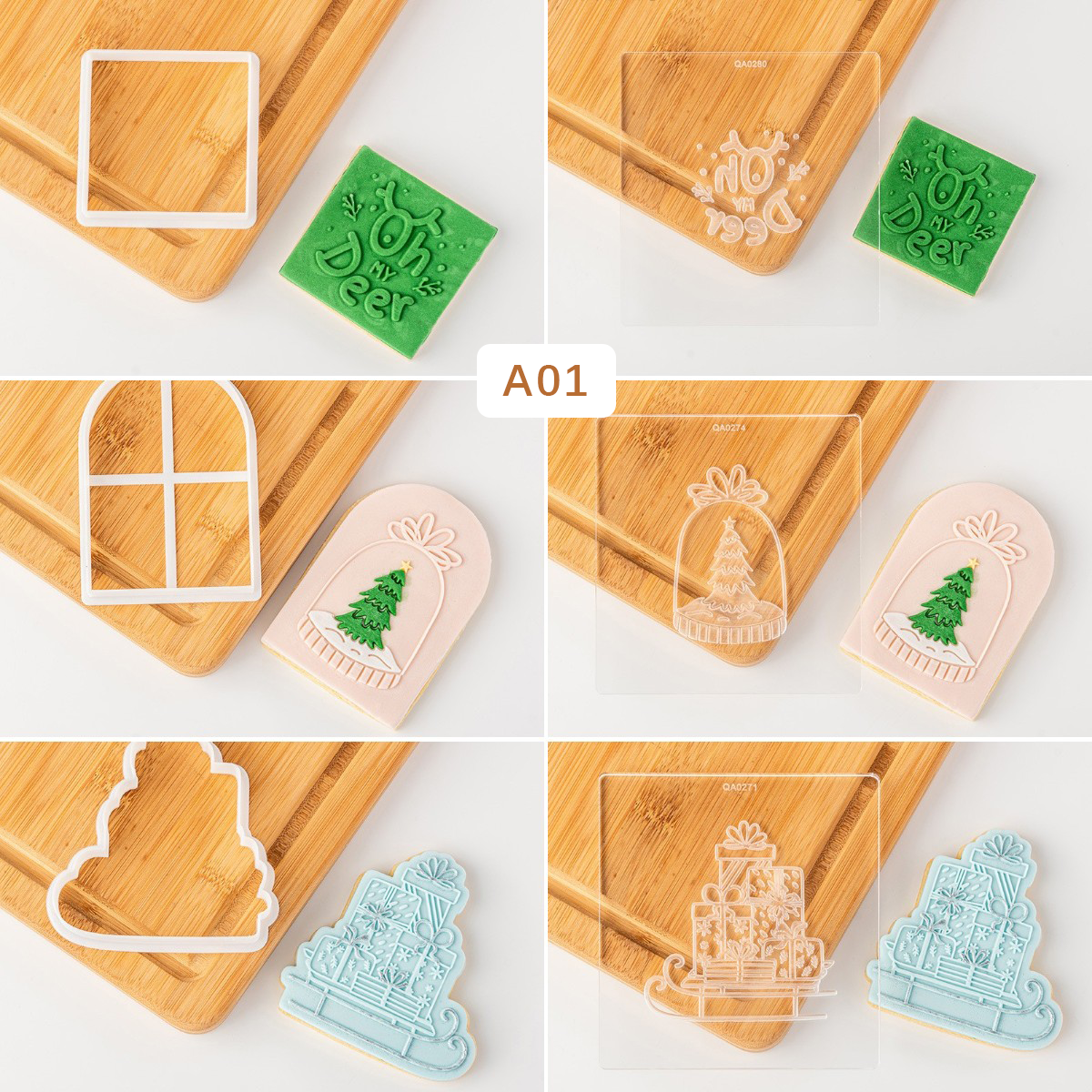 Cute Christmas Santa Cookie Cutters