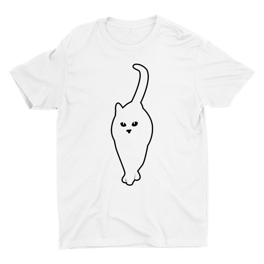 Cute Cat Graphic Cotton Tee