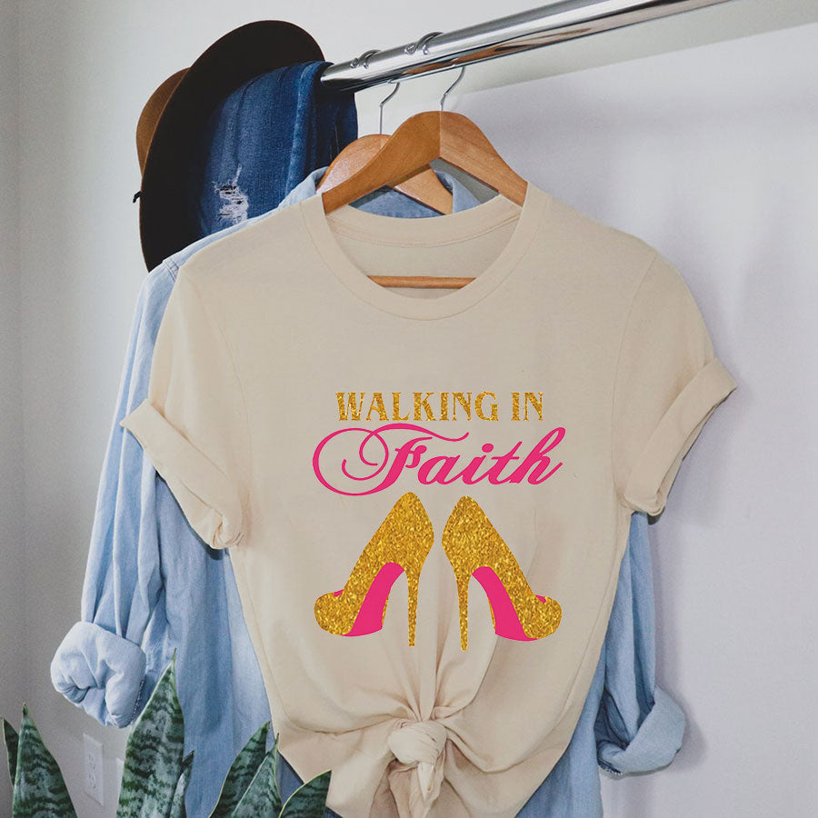 Walking In Faith Cotton Tee