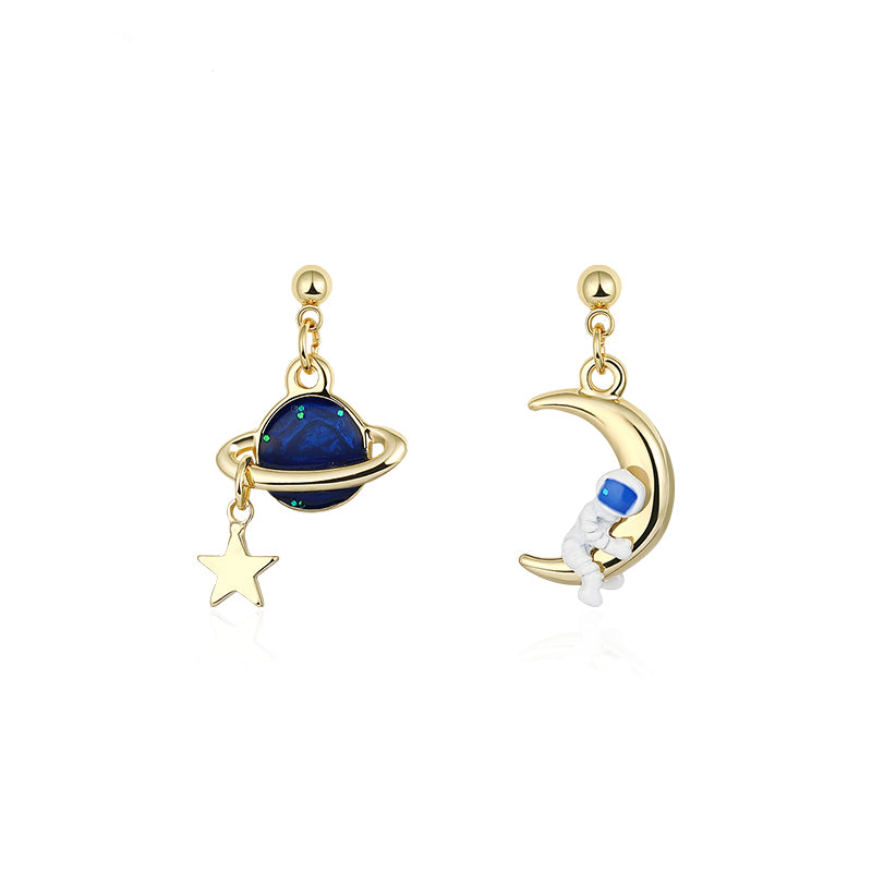 Planet Astronaut Earring