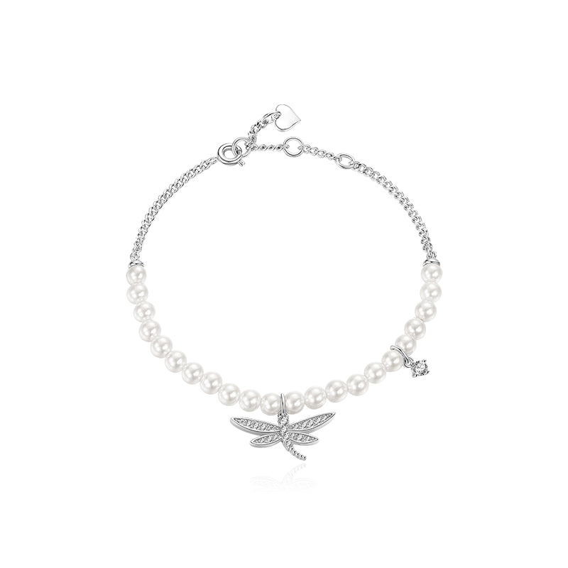 Silver Dragonfly Bracelet