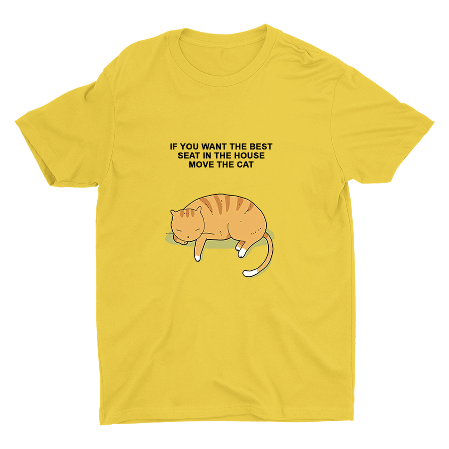 Just Move The Cat Cotton Tee