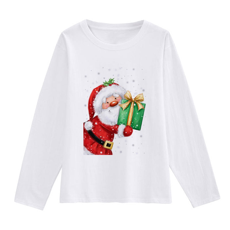 HAPPY 2021 Christmas Ladies White T-Shirt D