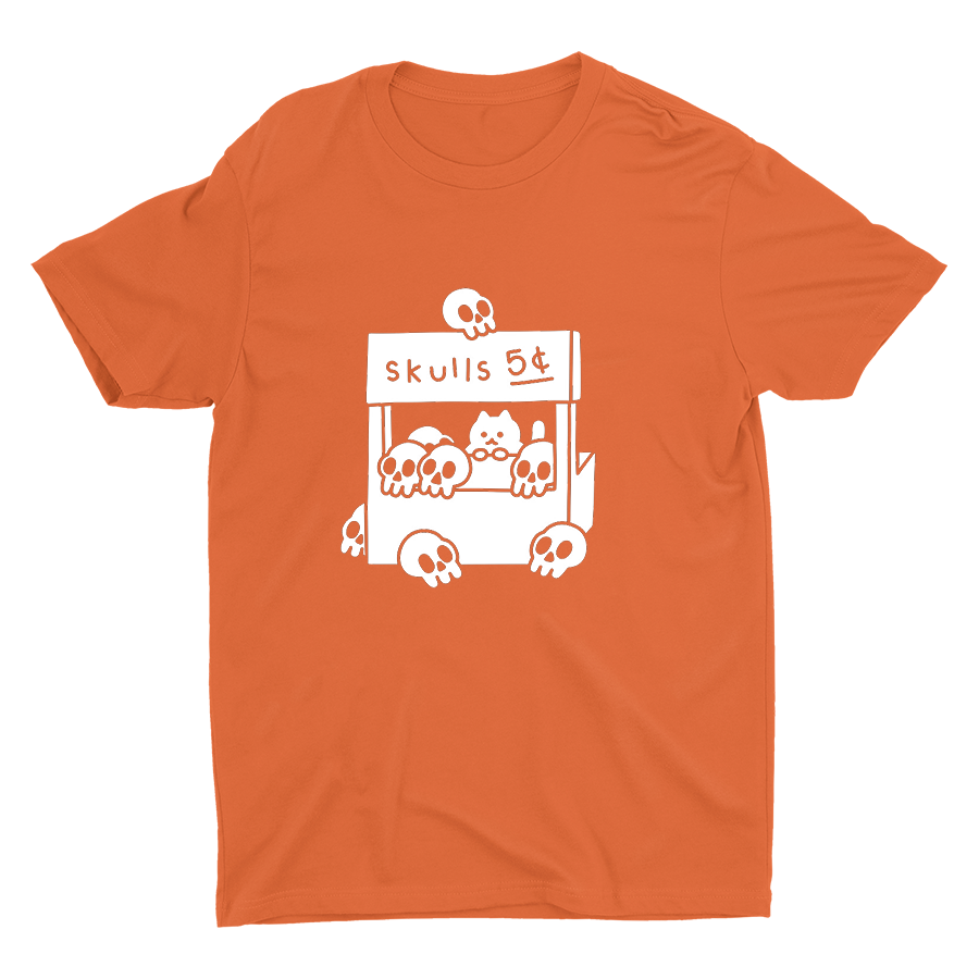 Cute Skulls Printed Cotton Tee