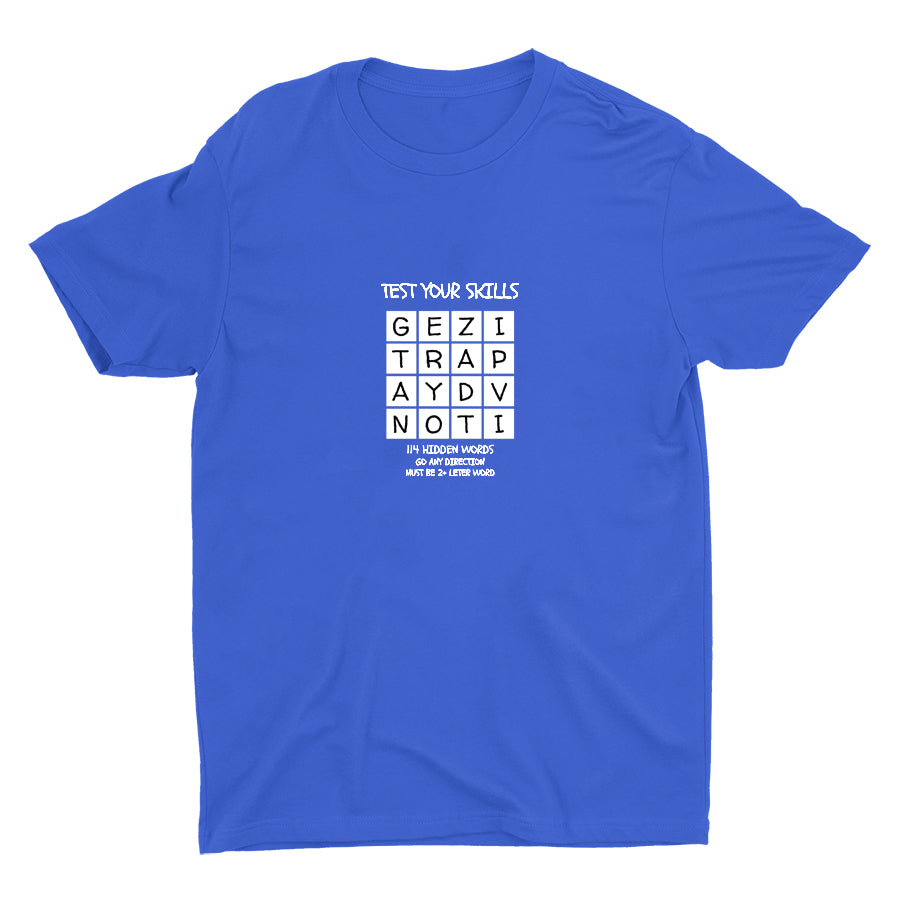 TEST YOUR SKILLS--114 HIDDEN WORDS Cotton Tee