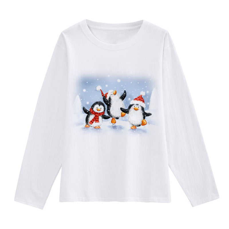 Christmas Fashion White T-Shirt N