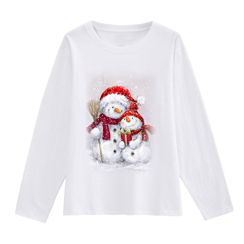 Lovely Christmas Ladies White T-Shirt S