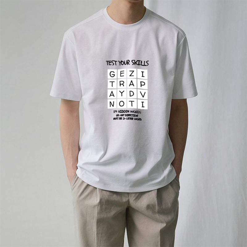 TEST YOUR SKILLS--114 HIDDEN WORDS Cotton Tee