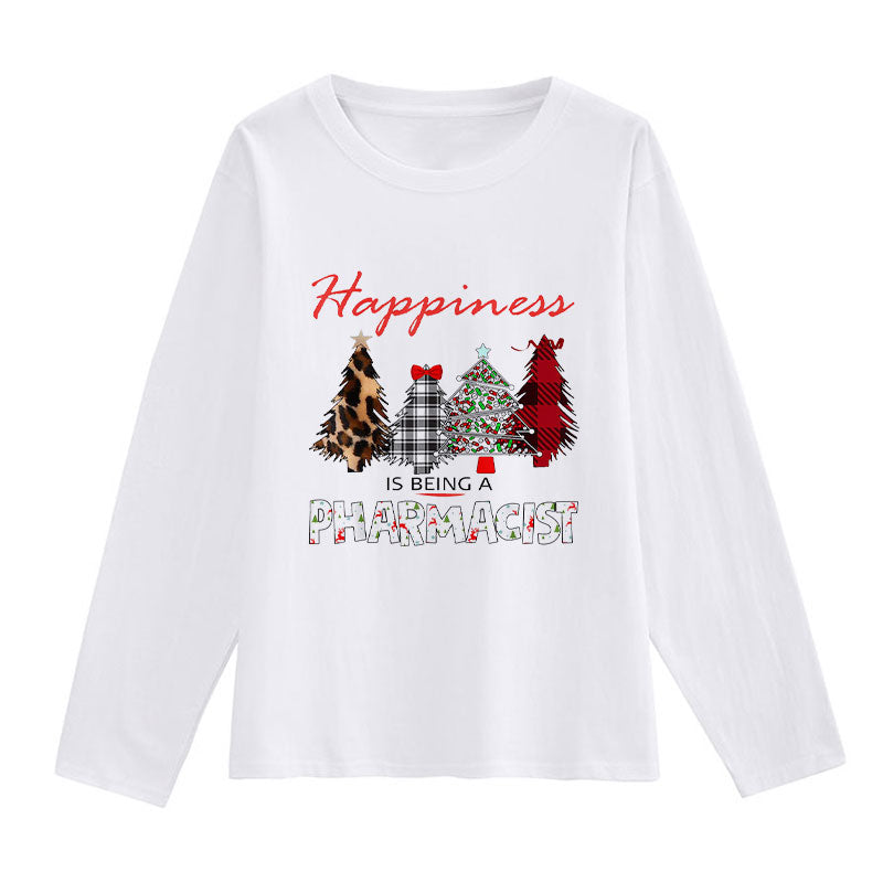 HAPPY NEW YEAR Christmas White T-Shirt U
