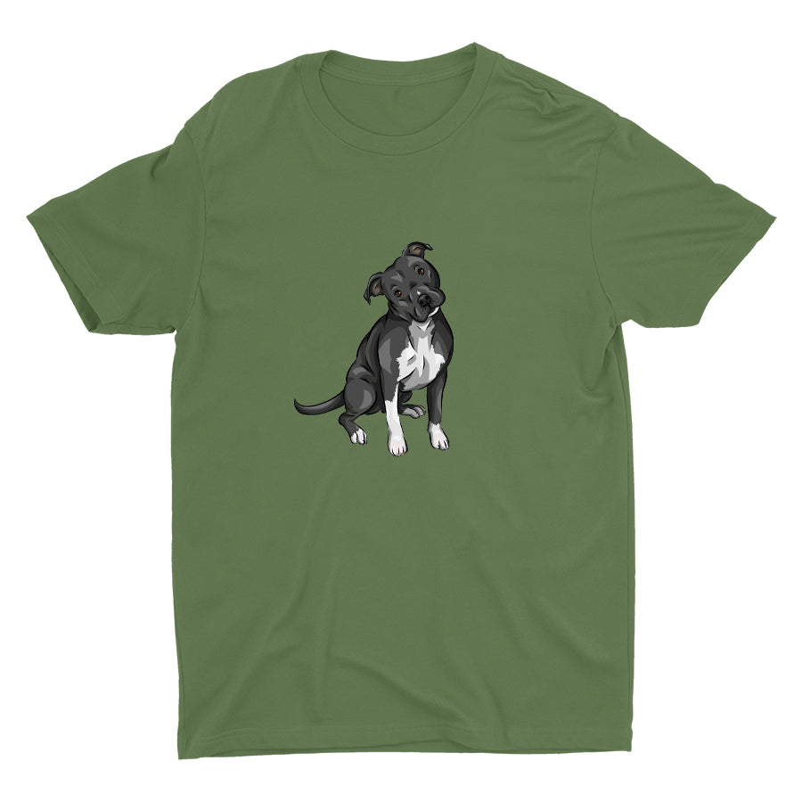 Cute Pitbull Dog Cotton Tee