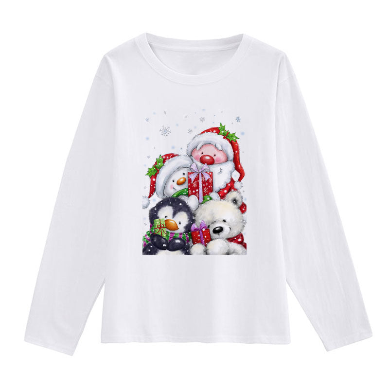 HAPPY 2021 Christmas Ladies White T-Shirt G