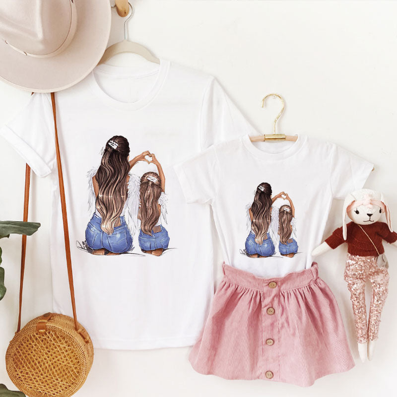 Mommy Daughter Matching Tee C