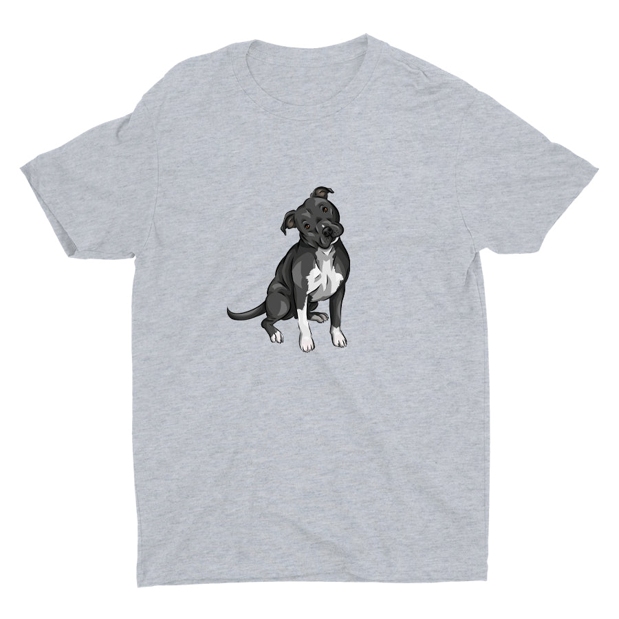 Cute Pitbull Dog Cotton Tee