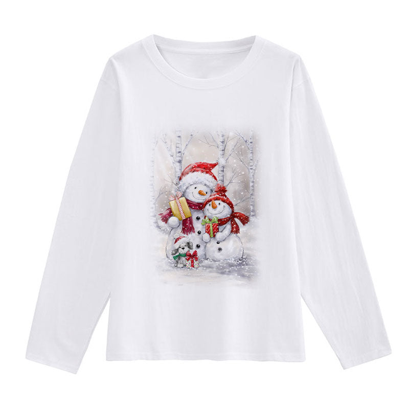 2021 HAPPY NEW YEAR Christmas Women White T-Shirt J