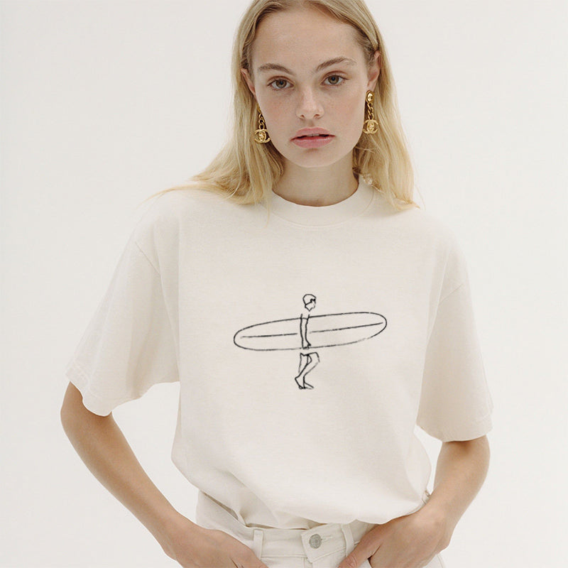 Want To Go Surfing? Cotton Tee