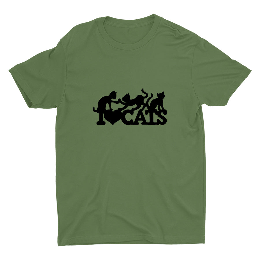 I LOVE CATS Cotton Tee