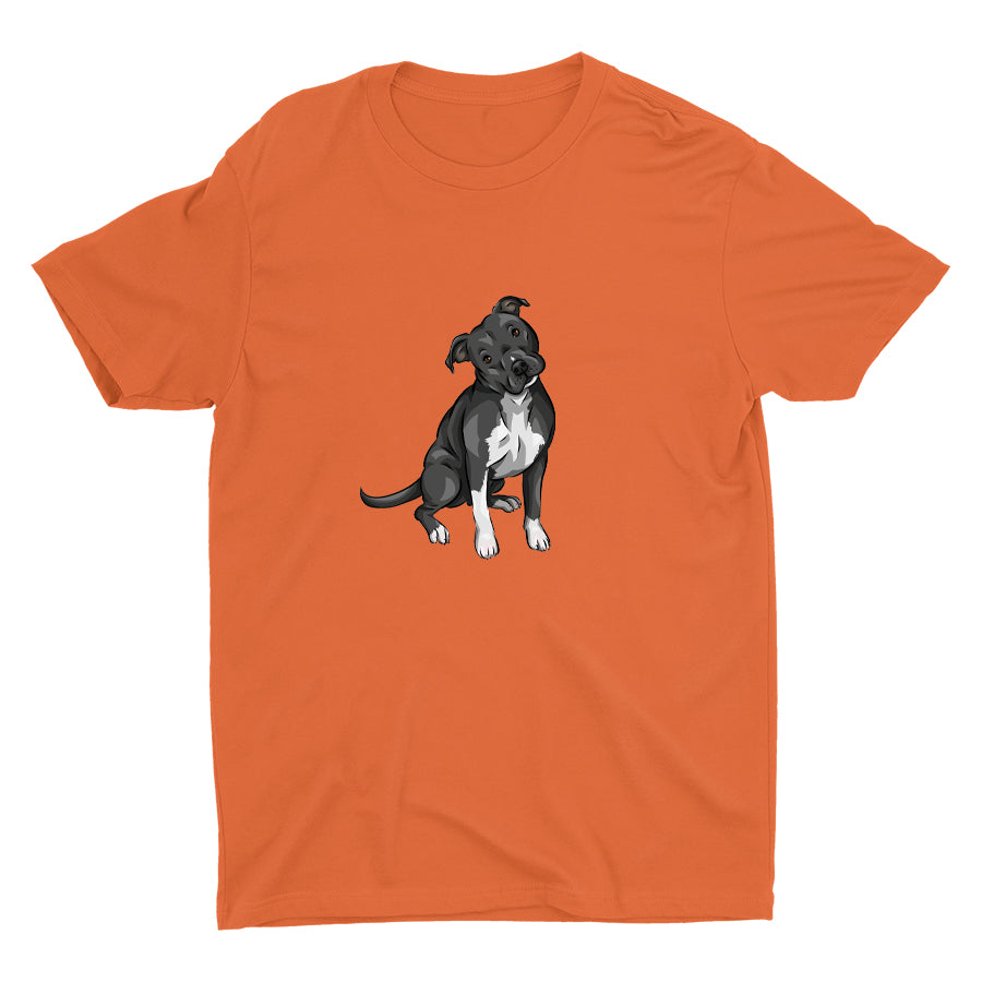 Cute Pitbull Dog Cotton Tee