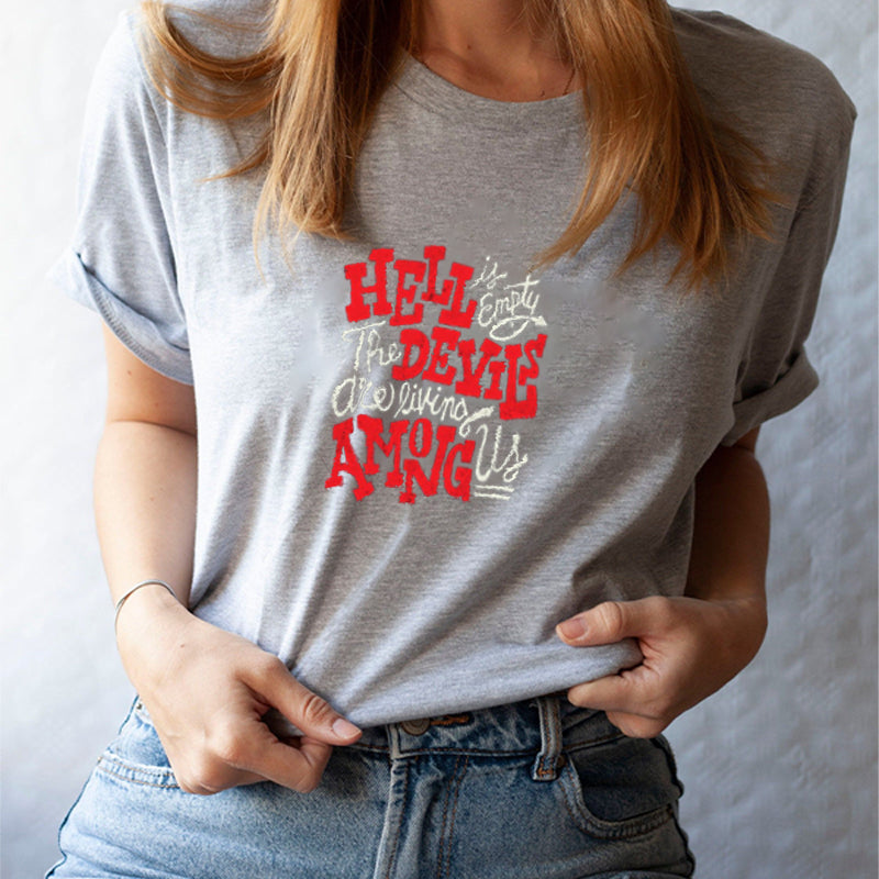 Hell Is Empty Cotton Tee