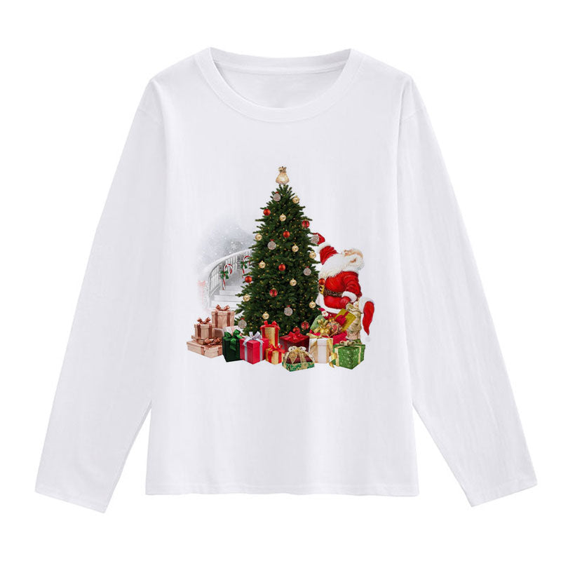 HELLO 2021 Christmas Women White T-Shirt H