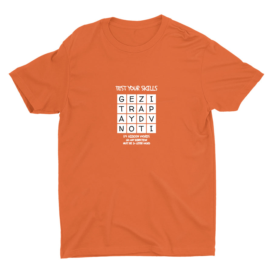 TEST YOUR SKILLS--114 HIDDEN WORDS Cotton Tee