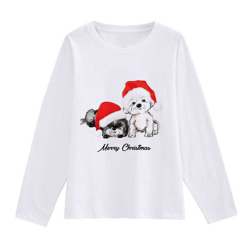 HAPPY 2021 Christmas Women White T-Shirt P