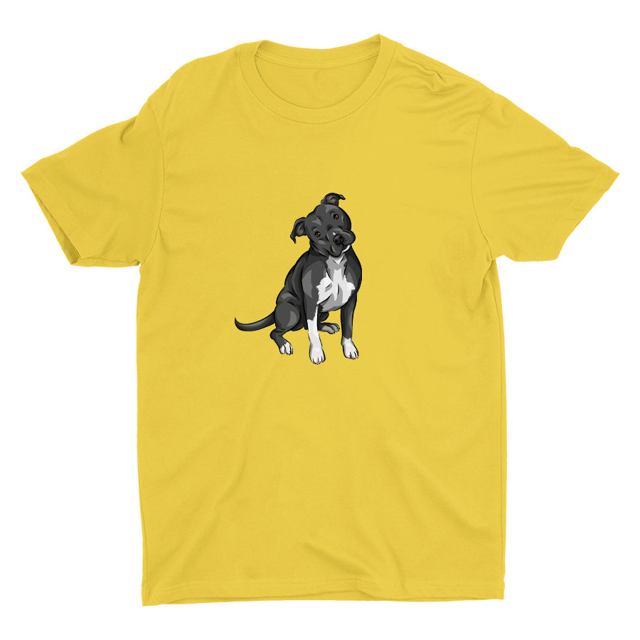 Cute Pitbull Dog Cotton Tee