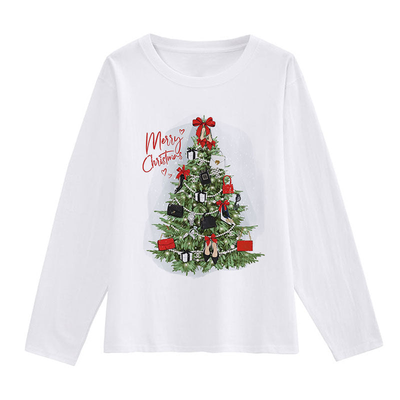 Hello Christmas Women White T-Shirt D
