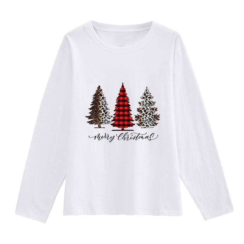 2021 Christmas Fashion Women White T-Shirt R