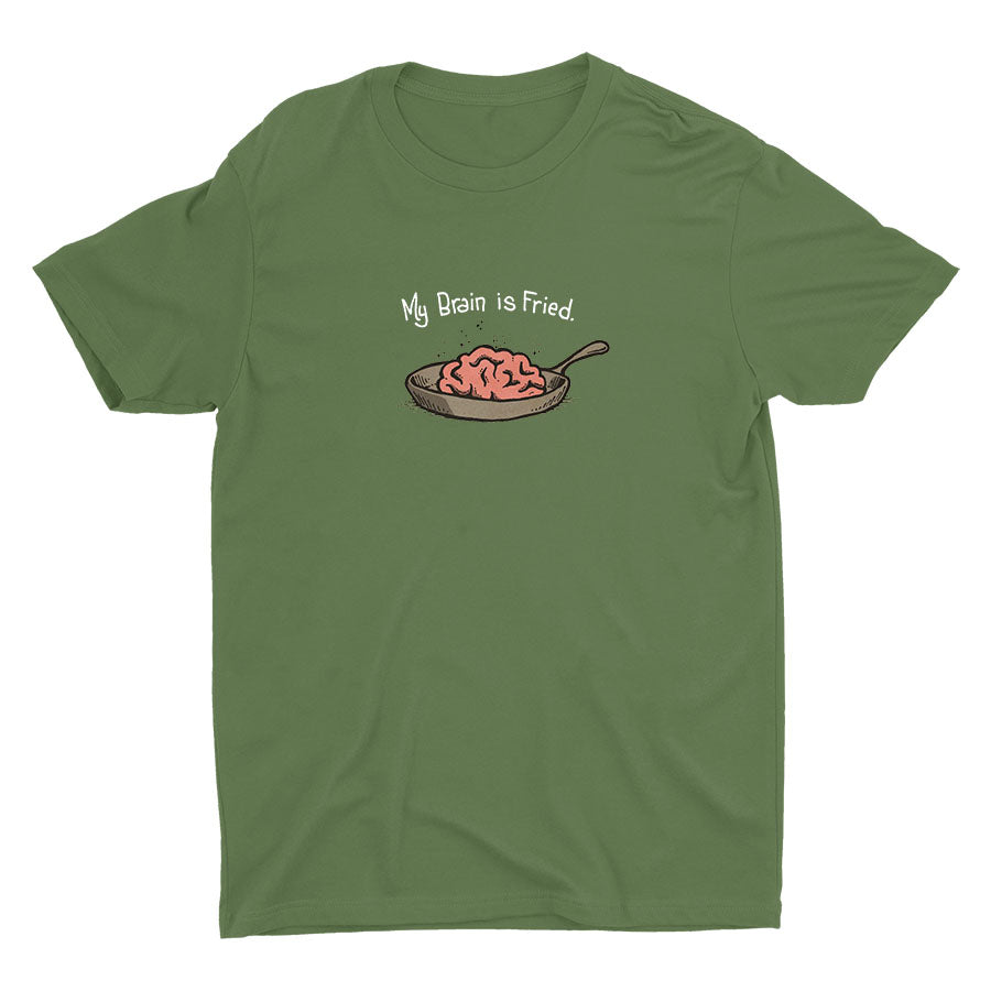 My Brain Is Fried Cotton Tee
