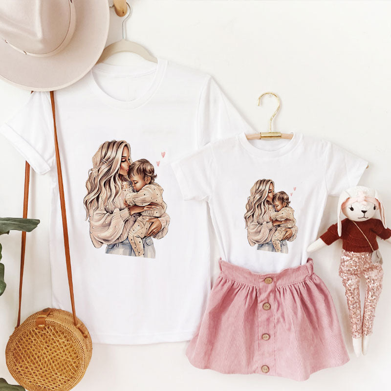 Mommy Daughter Matching Tee F