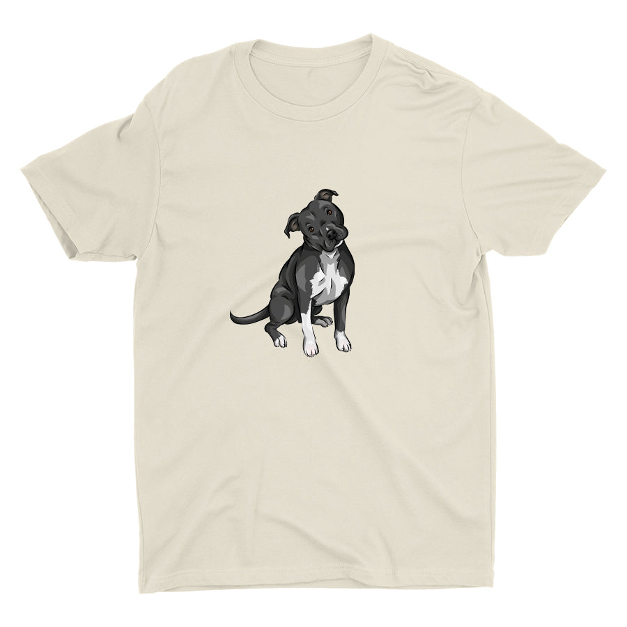 Cute Pitbull Dog Cotton Tee