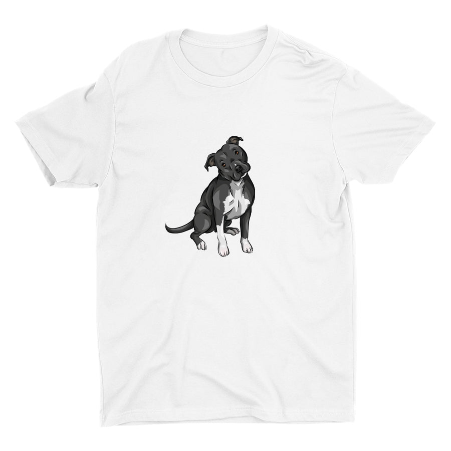 Cute Pitbull Dog Cotton Tee