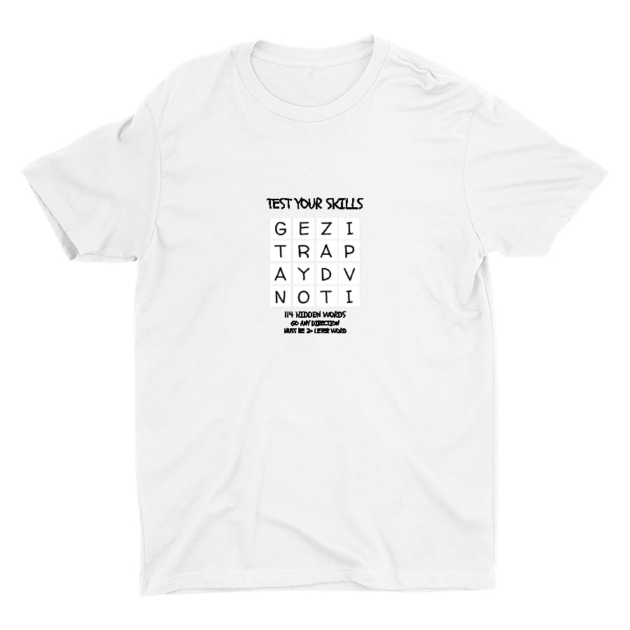 TEST YOUR SKILLS--114 HIDDEN WORDS Cotton Tee
