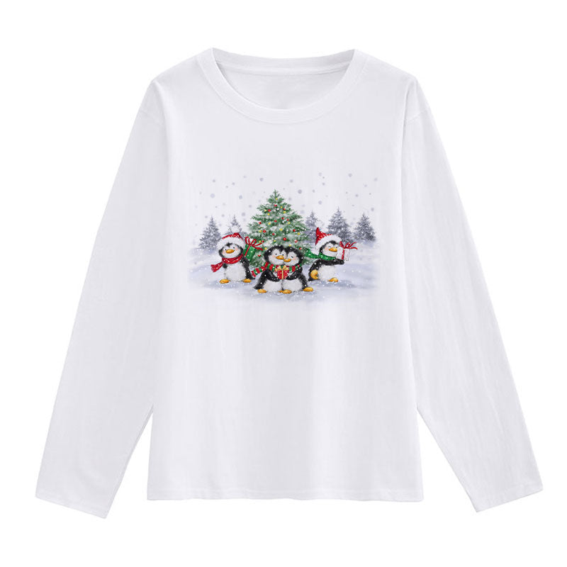 HAPPY 2021 Christmas Ladies White T-Shirt J