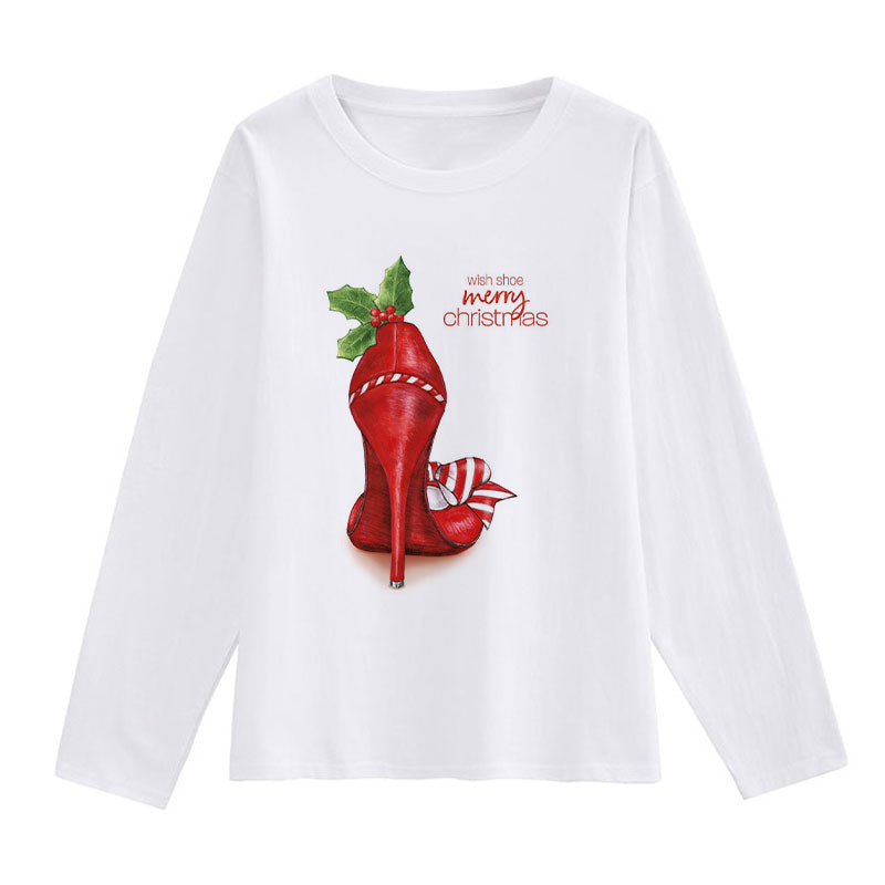 HAPPY 2021 Christmas Women White T-Shirt R