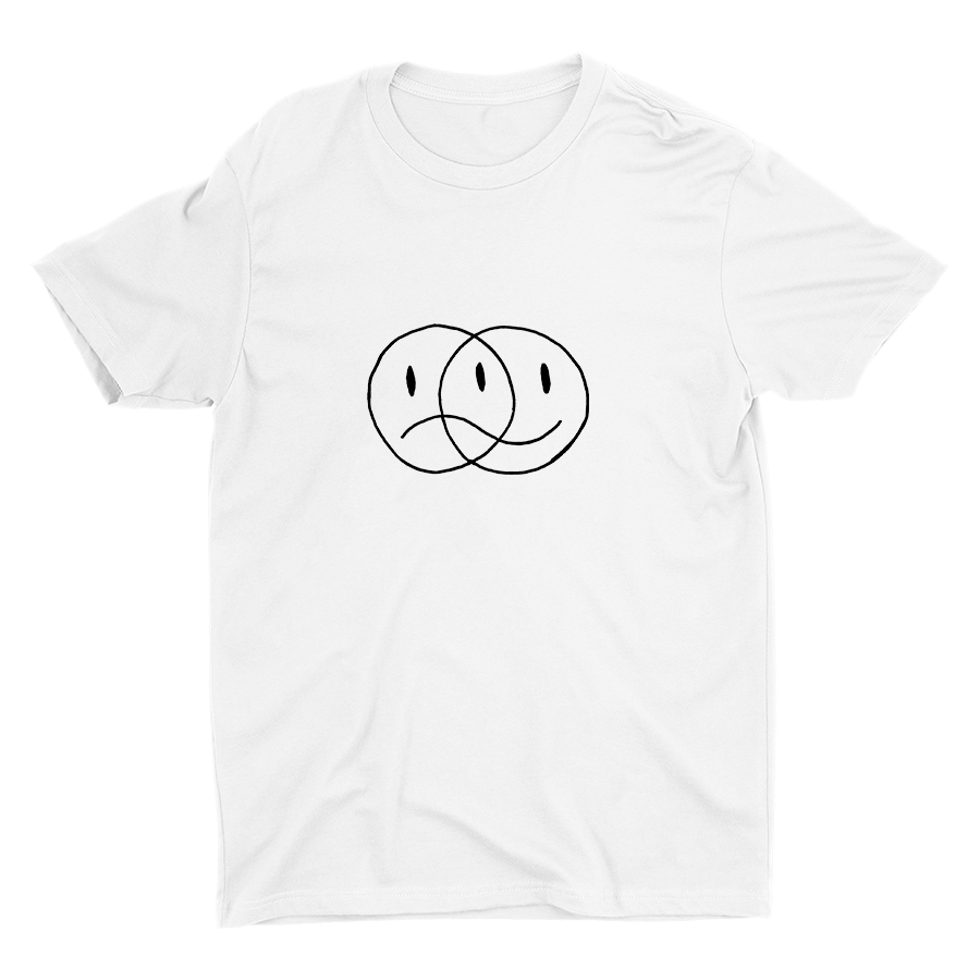 Happy and Sad Face Cotton Tee