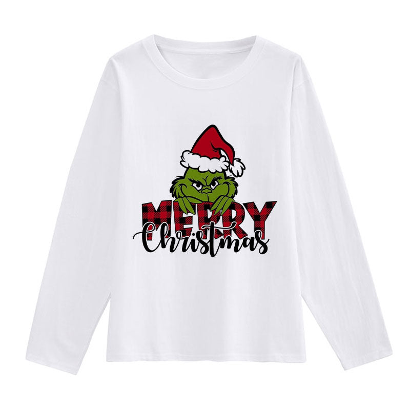 HAPPY Christmas Women White T-Shirt S
