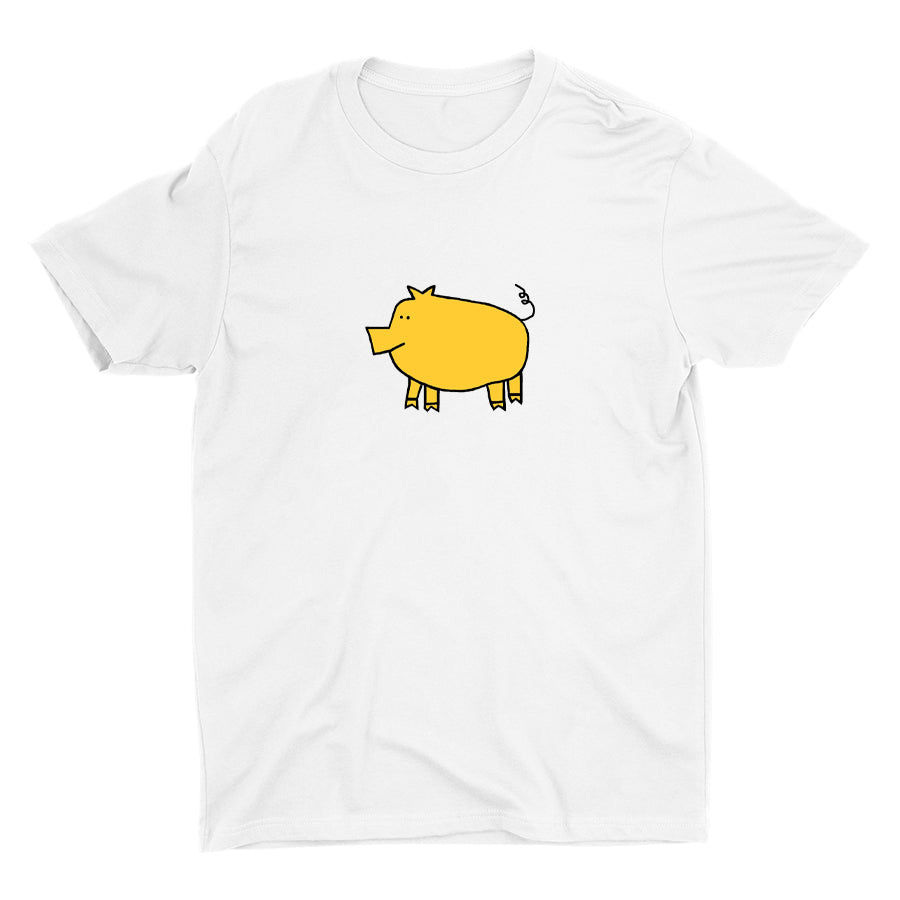 Cute Colorful Piggy Cotton Tee